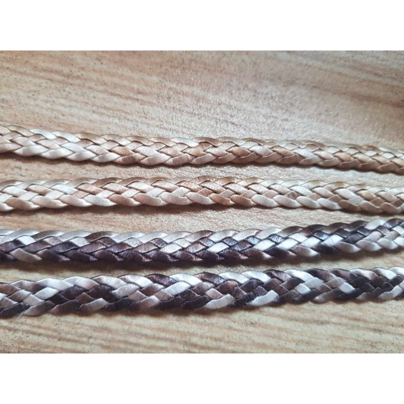 สายประดับ เชือกเปีย ทูโทน เส้นตกแต่ง ขนาดกว้าง 10มิล กันน้ำ ทนทาน ไม่บาดมือ (450เซน)