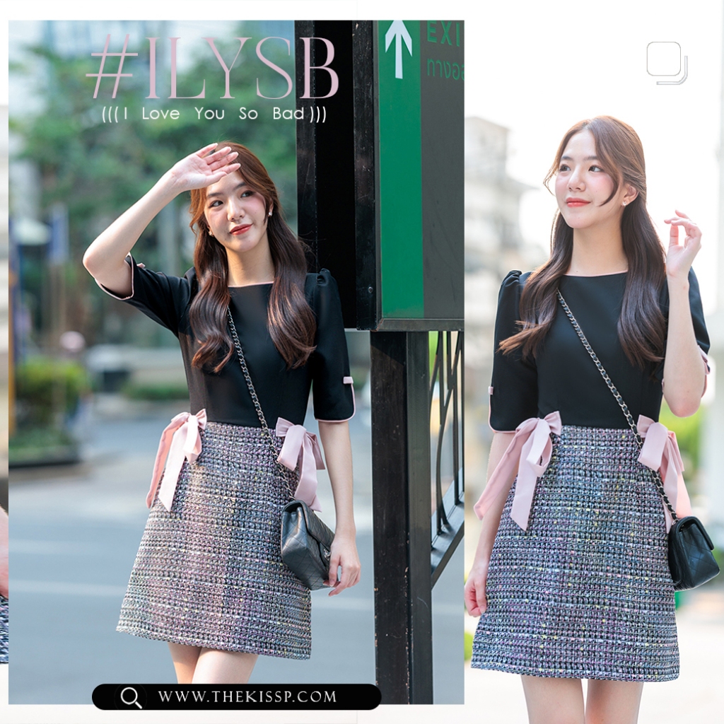 #ILYSB : I Love You So Bad 'dress LAST LOT ( special THEKISSP. TWEED collection)