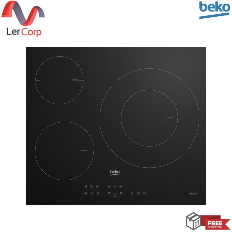 (Beko) เตาแม่เหล็กไฟฟ้า 3 หัวเตา (induction) ขนาด 60 ซม. HII63205MT