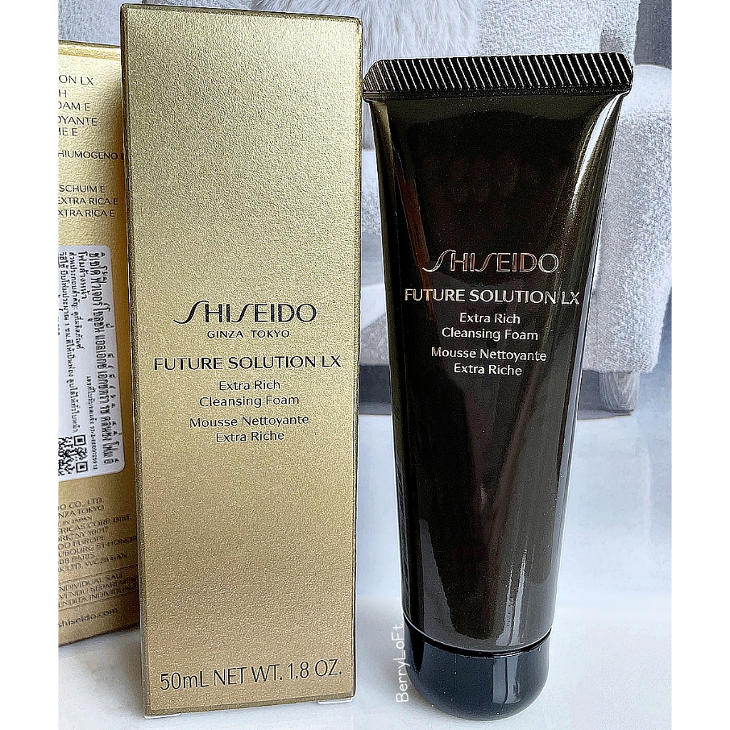 ฉลากไทย ผลิต 2023 SHISEIDO Future Solution LX Extra Rich Cleansing Foam E 50 ml. โฟมล้างหน้า