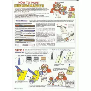 GSI Creos Mr Hobby GM301,GM302,GM303 Gundam Marker Pour Type ปากกากันดั้ม Gundam Gunpla Marker Scale Plastic Model