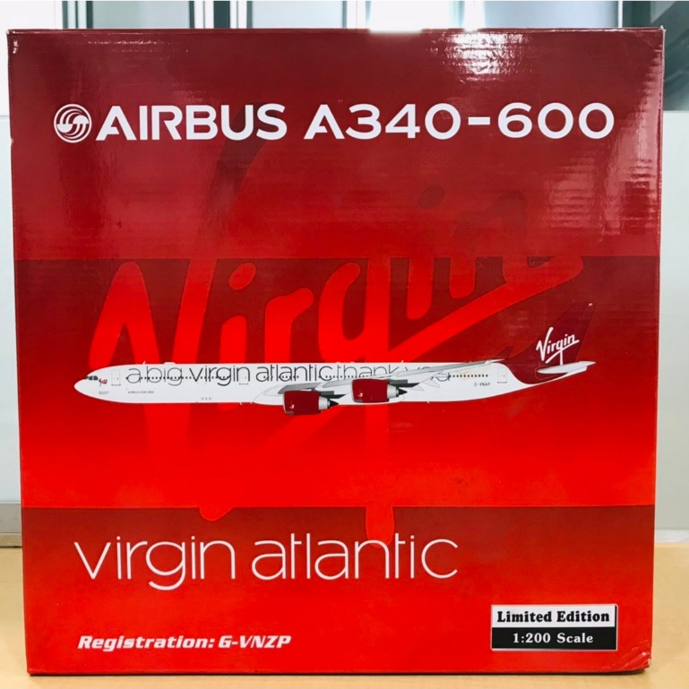 Phoenix Airbus A340-600 A Big Virgin Atlantic Thank You G-VNAP 1:200