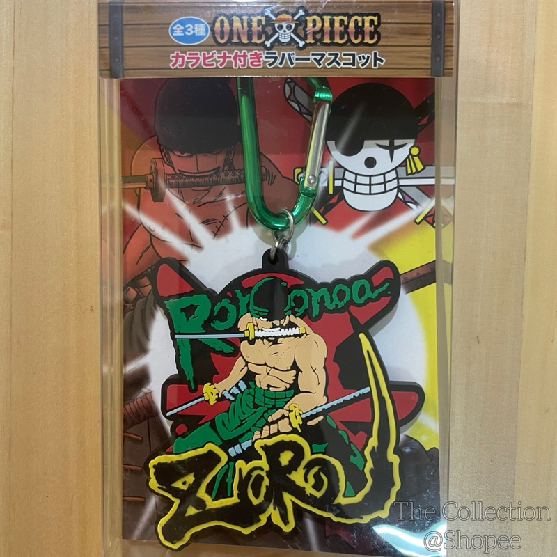 พวงกุญแจวันพีซ โรโรโนอา โซโร One Piece Roronoa Zoro Keychain สินค้าลิขสิทธิ์แท้จากญี่ปุ่น