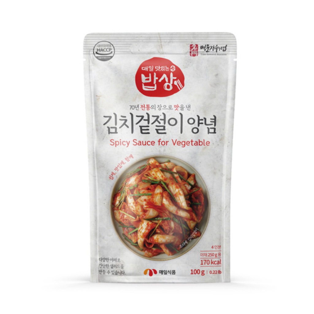 [ของแท้] 김치겉절이양념 Maeil Spicy Sauce for Vegetable (ซอสทำกิมจิ) 100g