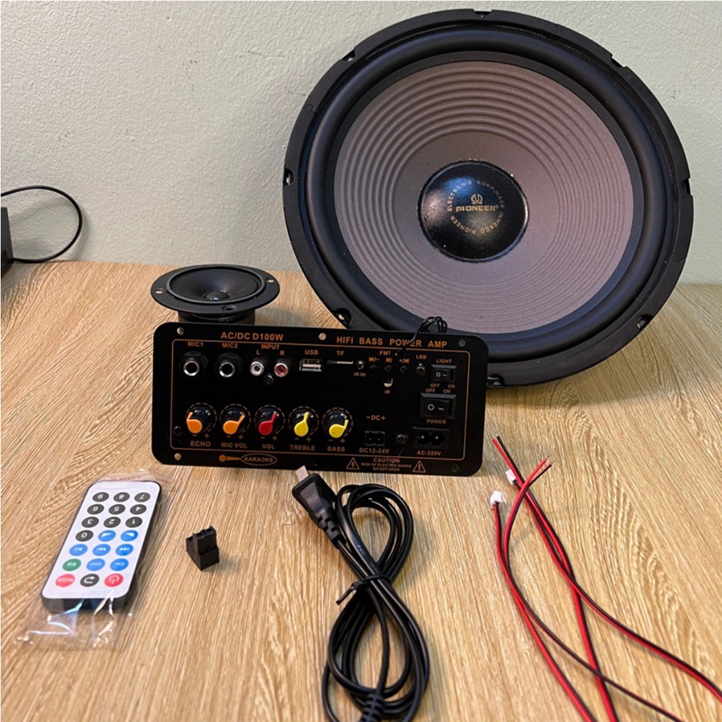 【ของแท้ 100% ส่งจากกทม】 D100 แอมป์จิ๋วบลูทูธ แอมป์จิ๋ว แอมป์ขยายเสียงเครื่องขยายเสียงดิจิตอลพร้อมอิน