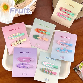 Cute 260 กิ๊บติดผม กิ๊บหนีบผมเตารีด สีหวาน 2 ชิ้น/แพ็ค กิ๊บปากเป็ด