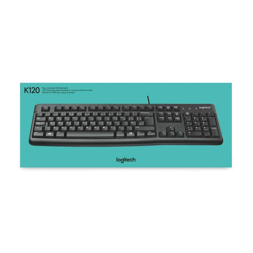 USB KEYBOARD LOGITECH K120 BLACK