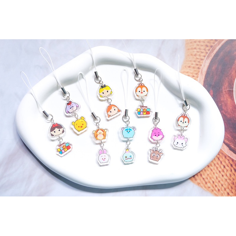 สายคล้องโทรศัพท์มือถือ ลาย ดิสนีย์ Disney TSUM ไซส์ S สินค้าพร้อมส่ง(ของฝาก ของแถม)