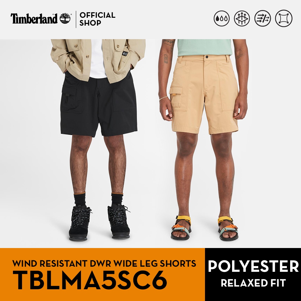 Timberland Men's WIND RESISTANT DWR WIDE LEG SHORTS กางเกงขาสั้น (TBLMA5SC6)