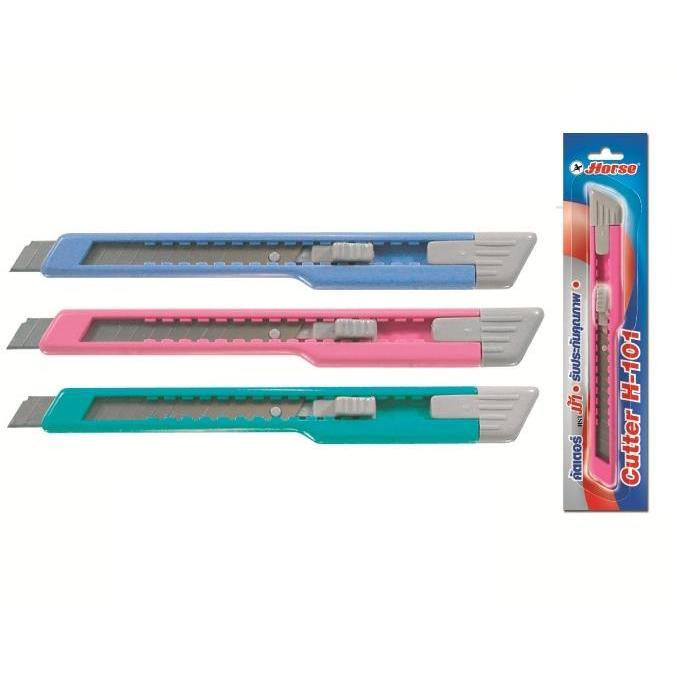 (KTS)คัตเตอร์ ตราม้า H-101 คละสี