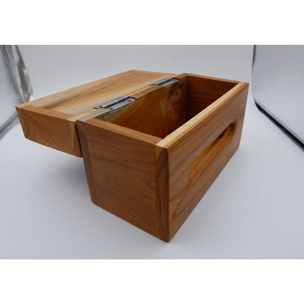 กล่องทิชชู่ไม้สักทอง ขนาดกลาง รุ่น TE100 thumbnail 6