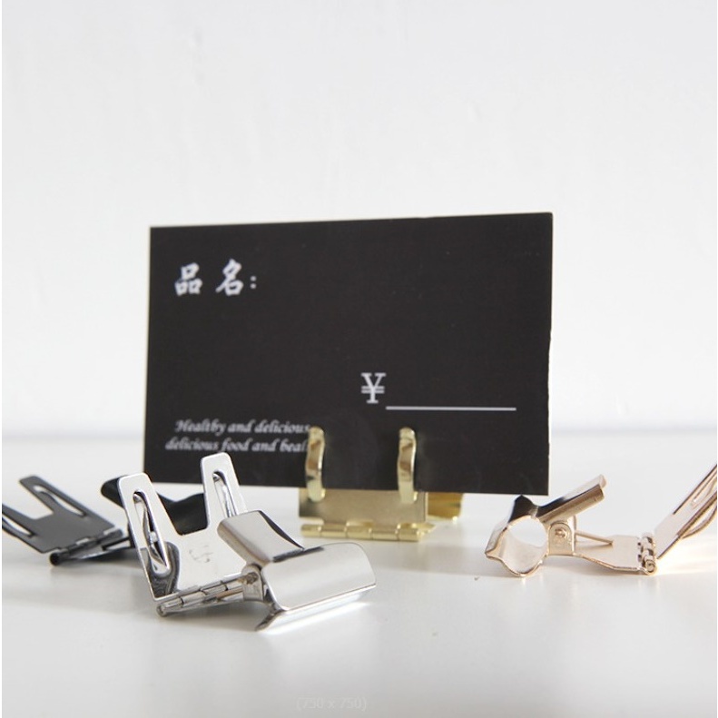 ที่หนีบราคาสินค้า ที่หนีบป้ายราคา ตัวหนีบป้ายราคา  ที่หนีบโชว์ราคาสินค้าเบเกอรี่ ( ราคาต่อ 1ชิ้น) - รูปที่ 2