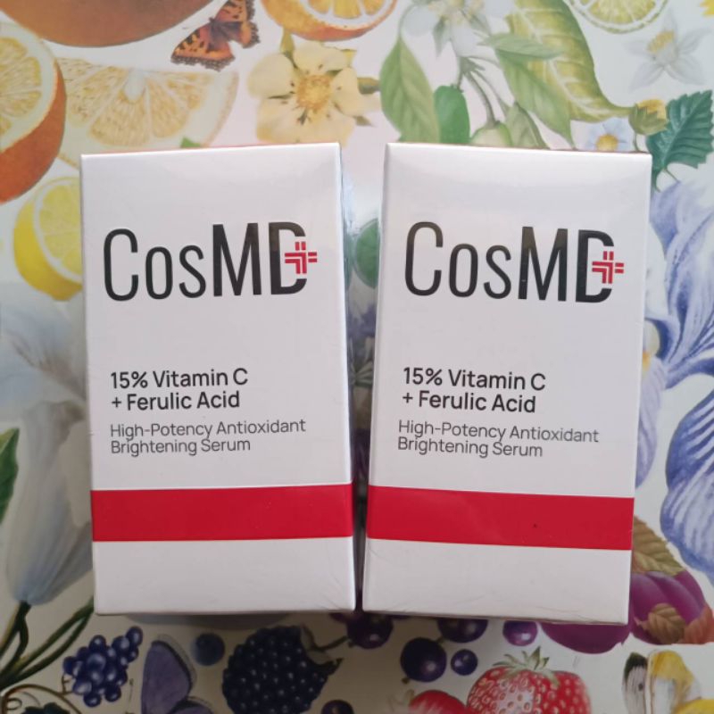 CosMD High-Potency Antioxidant Brightening Serum 20ml. 15%VitaminC + Ferulic Acid เซรั่มผิวกระจก