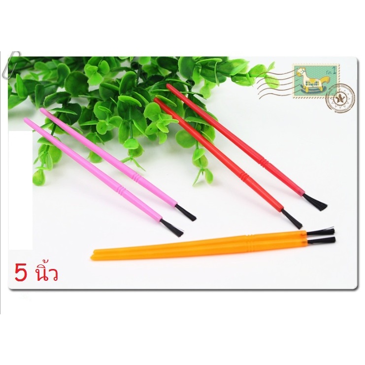 พู่กันพลาสติก***100 ชิ้น***ถูกที่สุด 5 นิ้ว-Plastic Paint brush***100 pcs.***