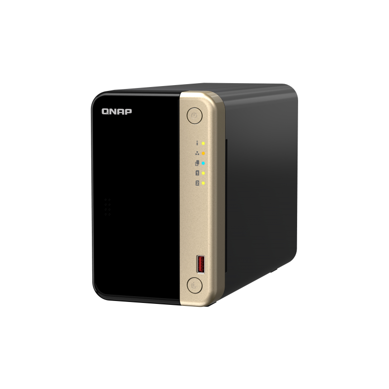 QNAP TS-264 2Bay 8GB NAS Fix IP พร้อมใช้ HDD 10TB 2 ลูก mirror ป้องกัน HDD เสีย ทำ Web Server ไอพีจร