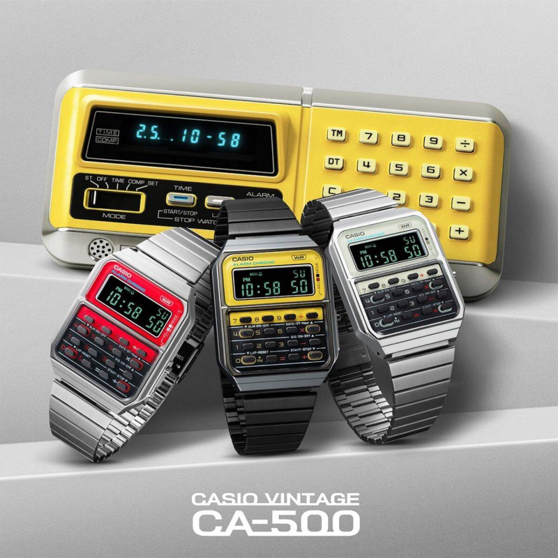 CASIO VINTAGE CA-500 Series, CA-500WE-4B, CA-500WEGG-9B, CA-500WE-7, CA-500WE-4, CA-500WEGG-9, CA-50