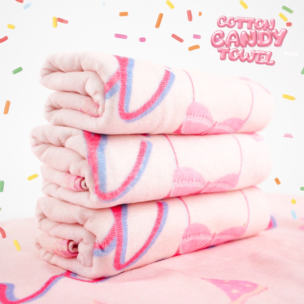 Wacoal Cotton Candy Towel ผ้าขนหนูสำหรับเช็ดผม รุ่น WW1205 1 ผืน