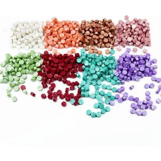 ขี้ผึ้งสำหรับปั้มปิดซองจดหมาย (Sealing Wax Beads) สไตล์ย้อนยุค 50กรัม ประมาณ100เม็ด สินค้าพร้อมส่ง