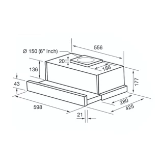(Eve) เครื่องดูดควันสีดำแบบฝังรางเลื่อน รุ่น HS-BKT62C-60 + เตาไฟฟ้าเซรามิค 2 หัว แบบฝัง HB30-2CEMSC ฟรี แผ่นกรองคาร์บอน