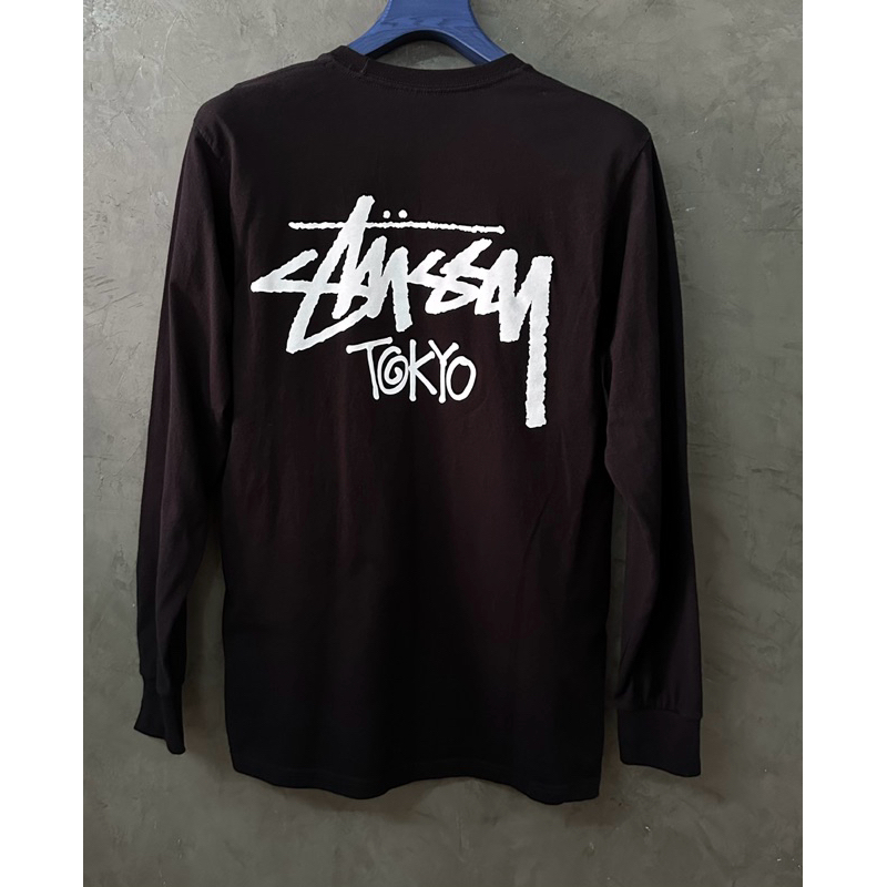 มือสอง (ตำหนิรูเล็ก2รูค่ะ) Stussy Tokyo ของแท้ เสื้อแขนยาว size S อก 35 นิ้วค่ะ