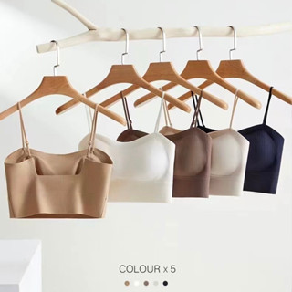 ชุดชั้นในสปอร์ตบรา เสื้อซับใน บราสายเดี่ยว ปรับสายได้ มีฟองน…