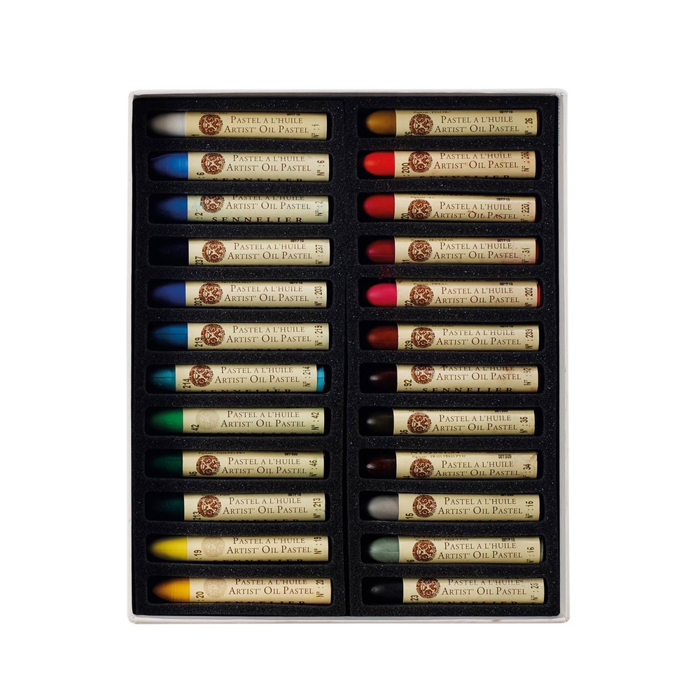Sennelier ชุดสีชอล์คน้ำมัน เกรดอาร์ตติส กล่องกระดาษ ชุด 24 สี Universal N132520.240 — صورة 2