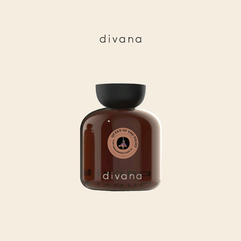 Divana Massage &amp; Body Oil: Signature Collection 100 ml. ดีวานา นํ้ามันนวดตัว ออยล์ทาผิว