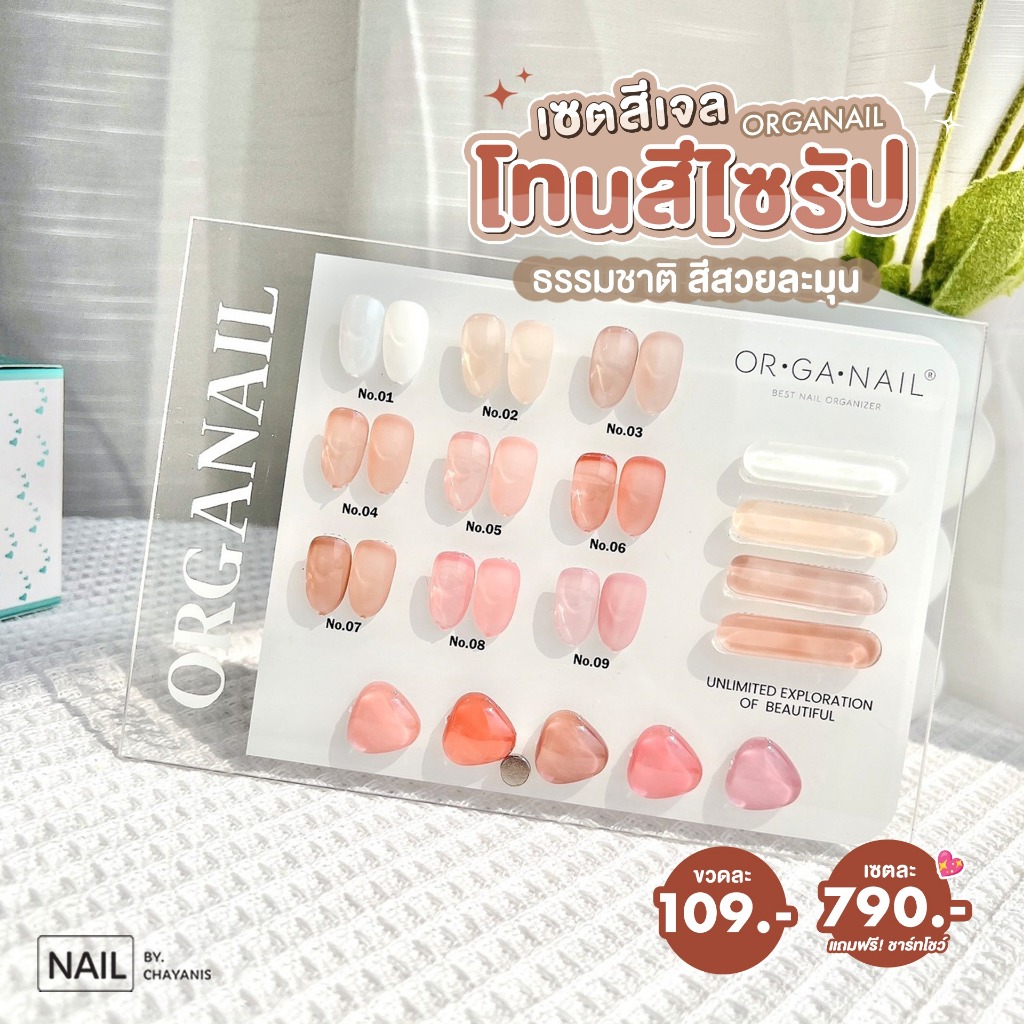 สีเจลไซรัปสุขภาพดี แบรนด์ Organail P15