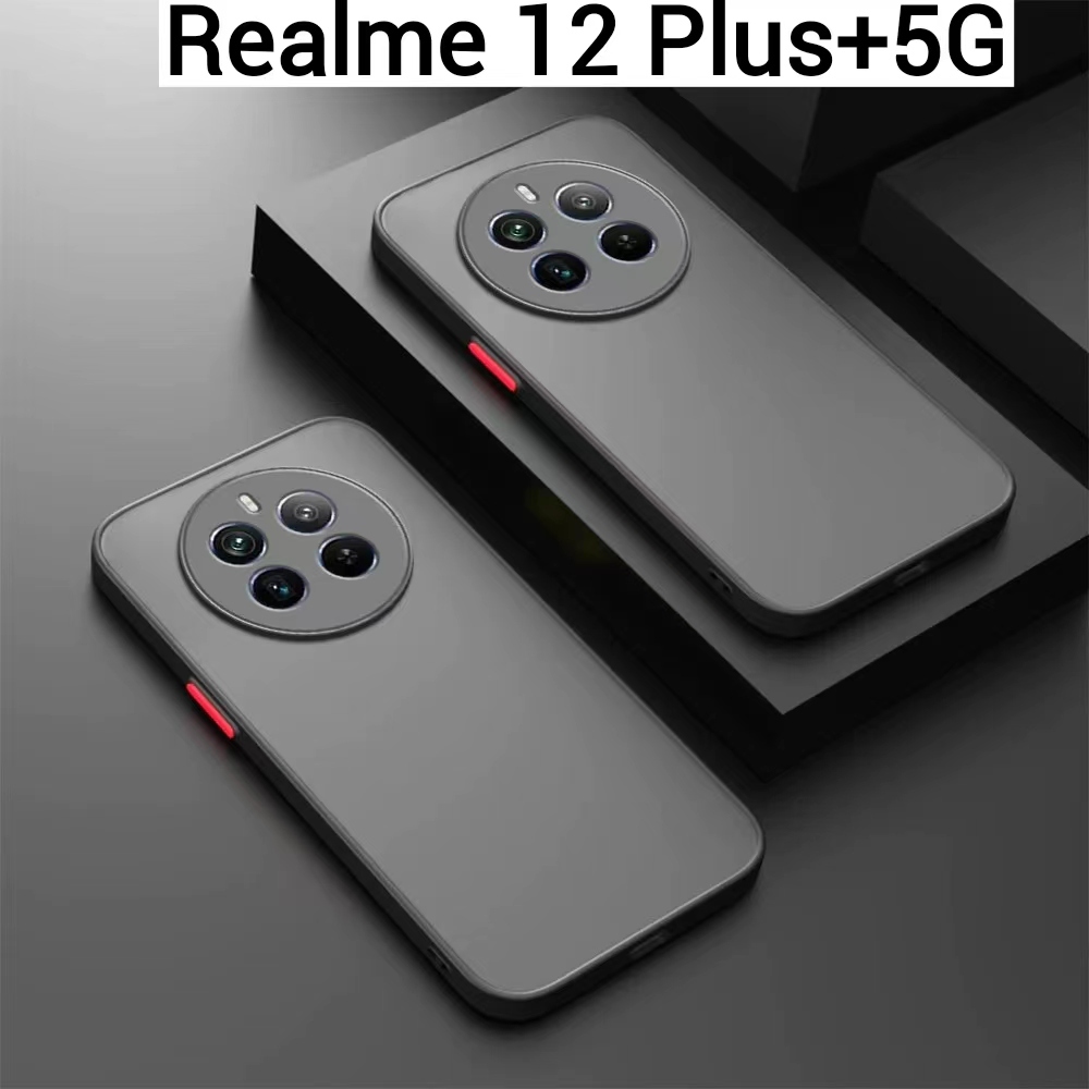 Realme 12X 5G/Realme 12 Pro 5G/Realme 12Pro+5G/Realme 12 5G/Realme 12 Plus 5Gเคสขอบนิ่มหลังแข็งขุ่นค