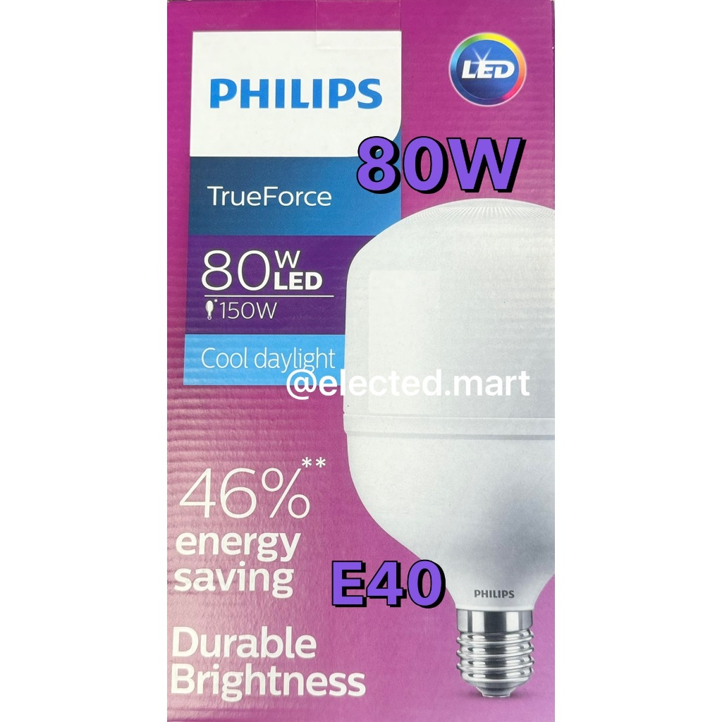 " PHILIPS " หลอดไฟ LED ฟิลิปส์ ทรูฟอร์ช ไฮเบย์ " TForce Core " TRUEFORCE HIGHBAY LED 80W E40