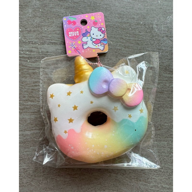 สกุชชี่โดนัทคิตตี้ยูนิคอร์น🦄 hello kitty unicorn donut squishy 🩷(ชิ้นนี้งดปลายทางน้า)