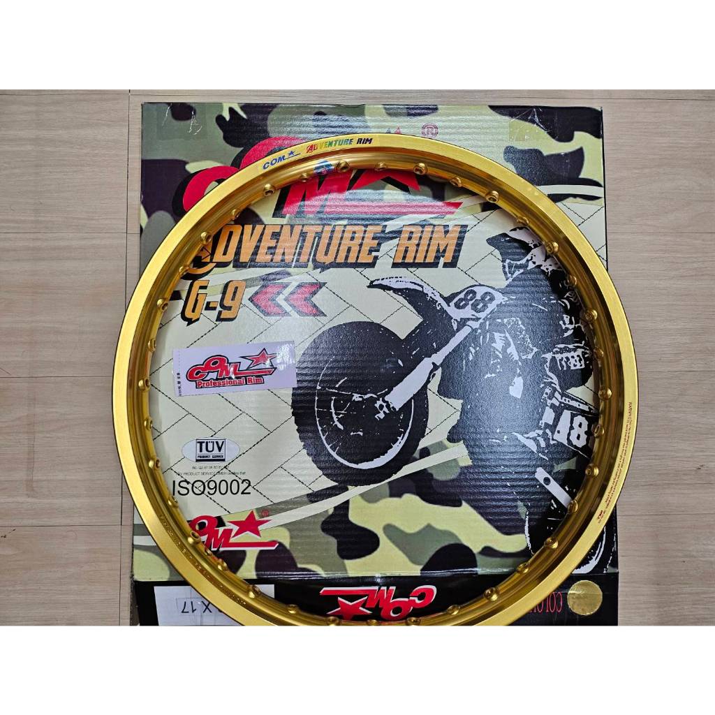 ล้อคอมดาวแท้ COM STAR รุ่น ADVENTURE RIM G-9 ขนาด 1.40-17 ของแท้ 100% 1วง มี 8 สี เงิน ทอง 2กษัตริย์ทอง-เงิน น้ำเงิน แดง