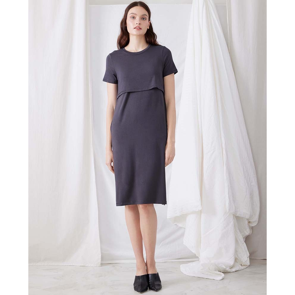 Nitan (นิทาน) เดรสให้นม ชุดคลุมท้อง Viola Maternity and Nursing Dress