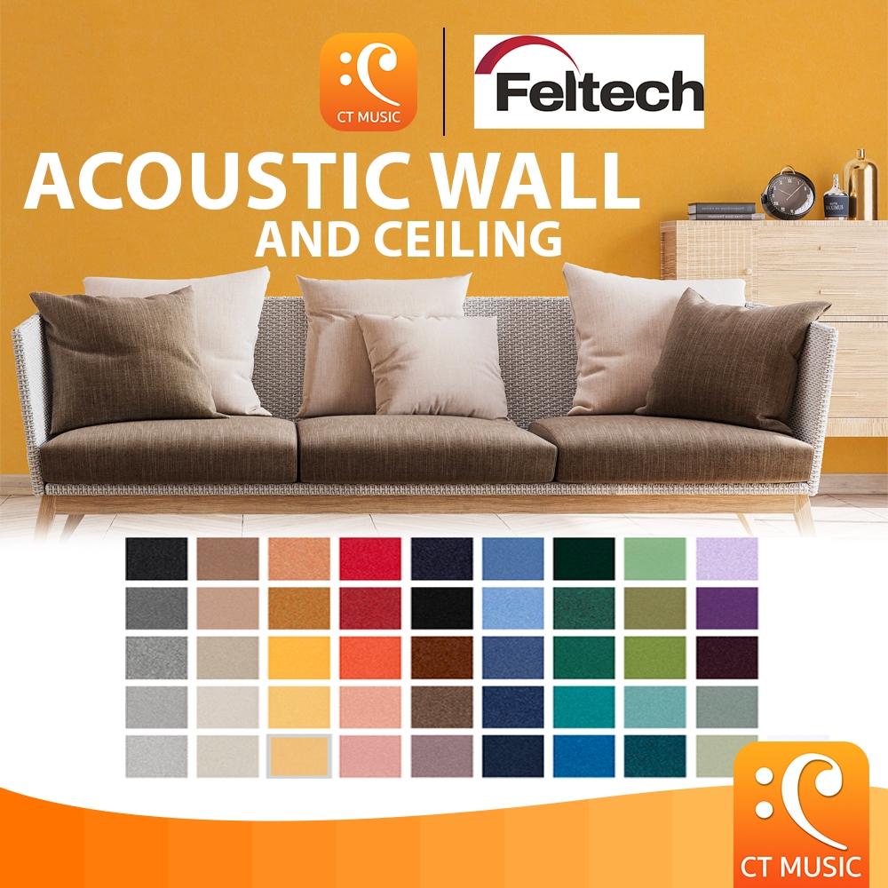 Feltech Acouspanel Acoustic Wall and Ceiling 35mm แผ่นซับเสียง วอลเปเปอร์ ผนัง กำแพง ซับเสียง