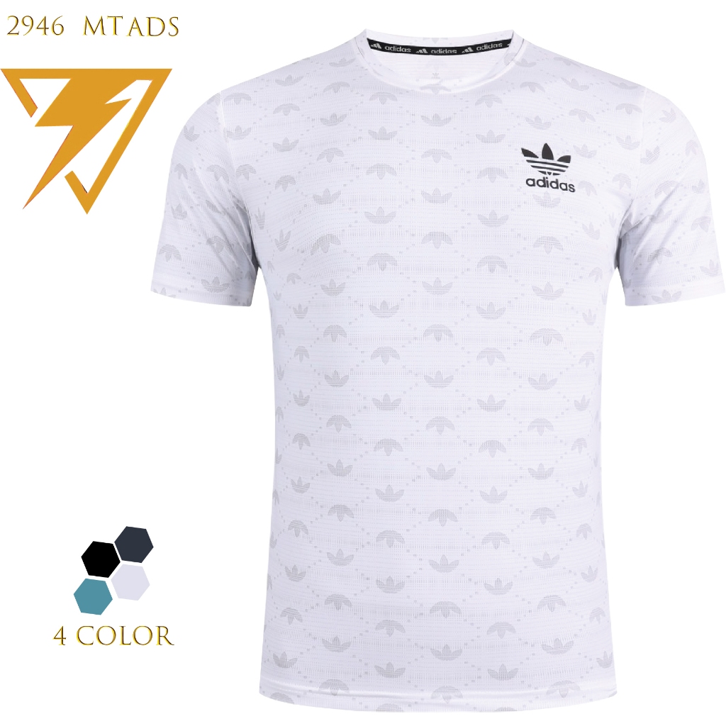 เสื้อกีฬาแขนสั้น เนื้อผ้าดี สำหรับออกกำลังกาย ผ้าลื่น รุ่น MT 2946 ADS