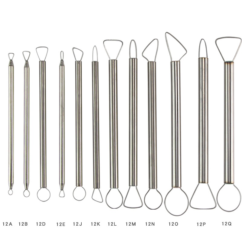 Tool Mud Plastic Knife Hand Scraper Oil Mud Ceramic Drawing and Repair Tool Stainless Steel Sculptur