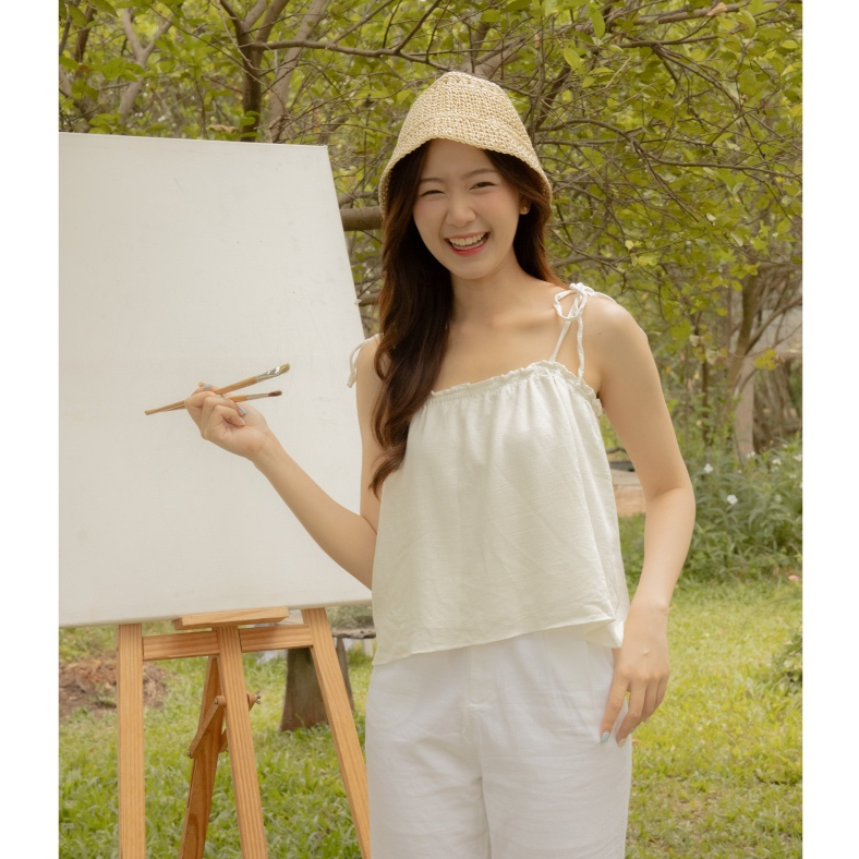 avocado linen marlyn singlet สายเดี่ยวผ้าลินิน