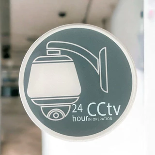 ป้ายบอกกล้องวงจรปิด CCTV ติดผนัง