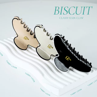 Tabby Loon Biscuit Classy Hair Claw Free Box วัสดุพรีเมียม Acetate