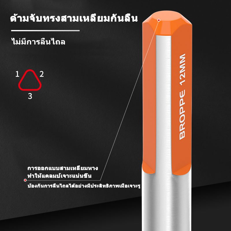 แข็งแรง2เท่าดอกสว่าน3-12mmดอกสว่านคาร์ไบด์ ดอกสว่านอเนกประสงค์ดอกสว่านเจาะเหล็ก ดอกเจาะปูน ดอกสว่านโรตารี่ ดอกเจาะเหล็ก - รูปที่ 5