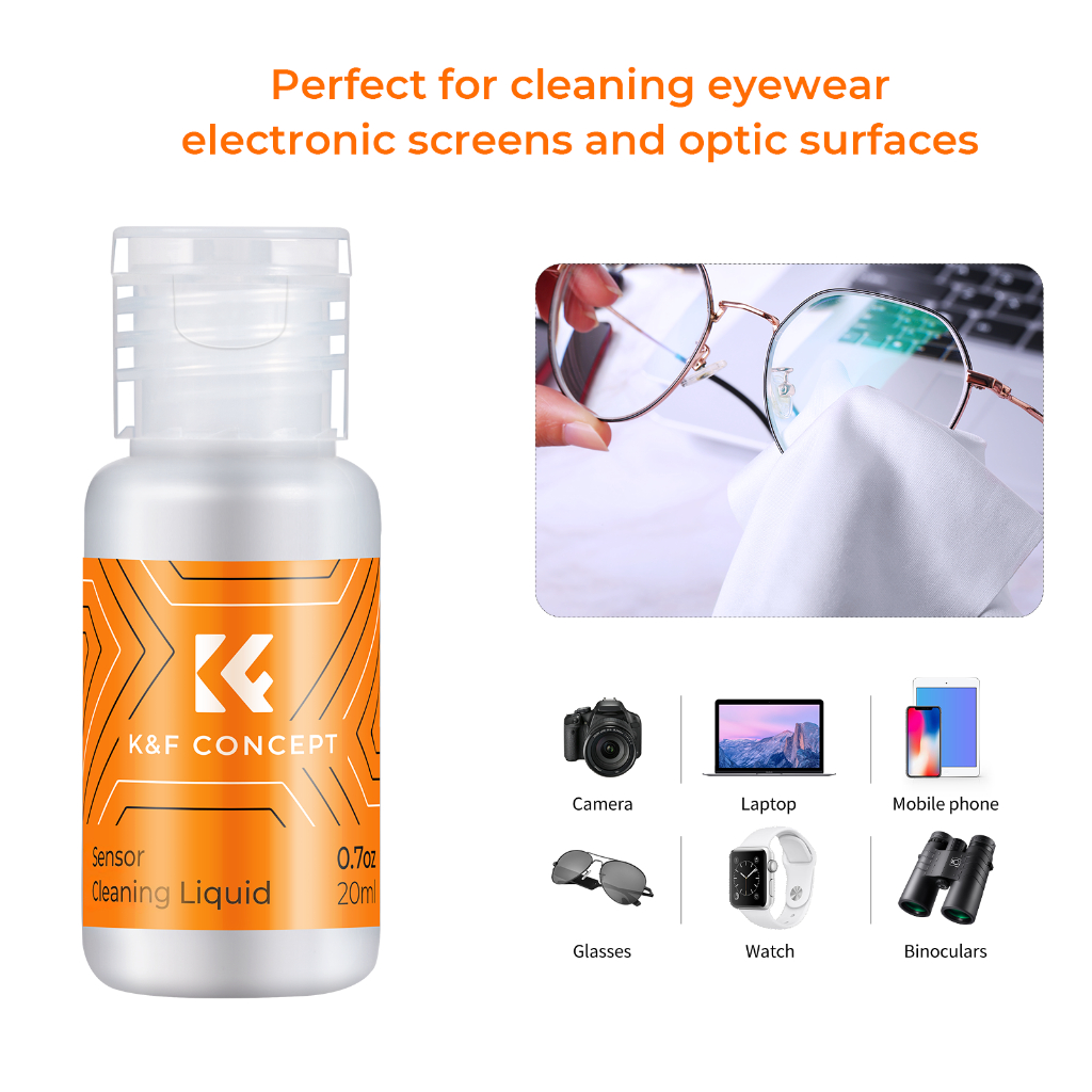 K&F ชุดทำความสะอาดเซ็นเซอร์กล้อง SENSOR Cleaning Set K&F Concept พร้อมน้ำยา SENSOR LIQUID - รูปที่ 4