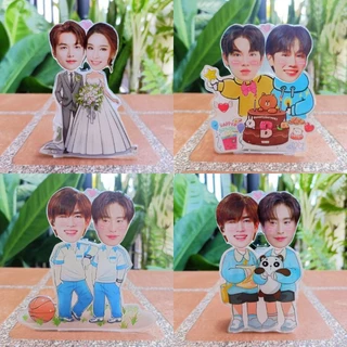 สแตนดี้อะคริลิคหัวดุ๊กดิ๊ก standy acrylicหัวดุ๊กดิ๊ก แบบคู่ แบบคนรัก ขนาดใหญ่ (เปลี่ยนรูป หรือ หัวได้ )