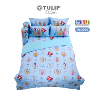 TULIP Delight เจ้าหญิง Princess พิมพ์ดิจิตอล DLD024 ลิขสิทธิ์แท้ดิสนีย์ Disney ชุดผ้าปูที่นอน ผ้าห่มนวม
