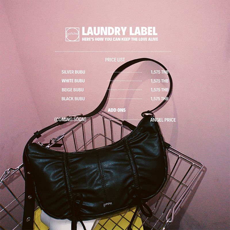 New! Gotcha Bubu - The Laundry Service Collection กระเป๋าสะพาย กระเป๋าถือ