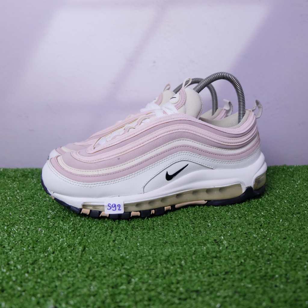 (38.5/24.5 cm) Nike Air Max 97 Pink Cream ไนกี้มือ2 รองเท้าผ้าใบผู้หญิง