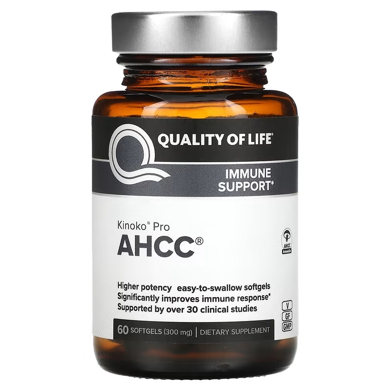 Quality of Life Labs Kinoko Pro AHCC 300 mg 60 Softgels