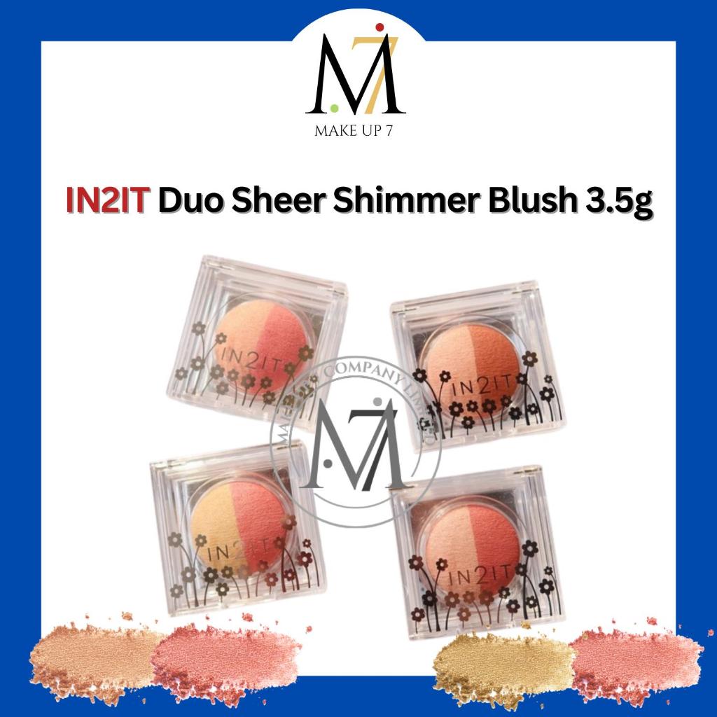 IN2IT Duo sheer shimmer blush อินทูอิท ดูโอ เซียร์ ซิมเมอร์ บลัช ปริมาณ 3.5g