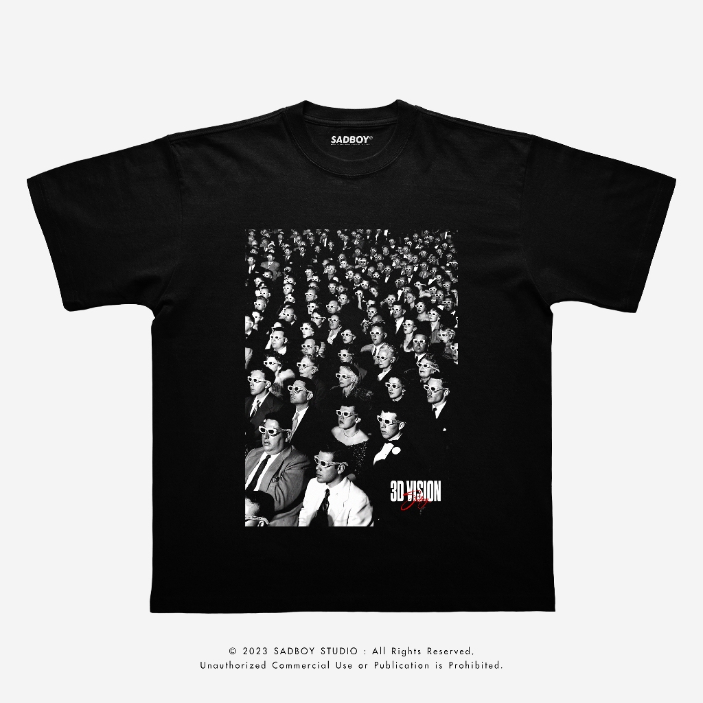 [ ส่งด่วน ] SADBOY® | 3d Vision | 100% Organic Cotton