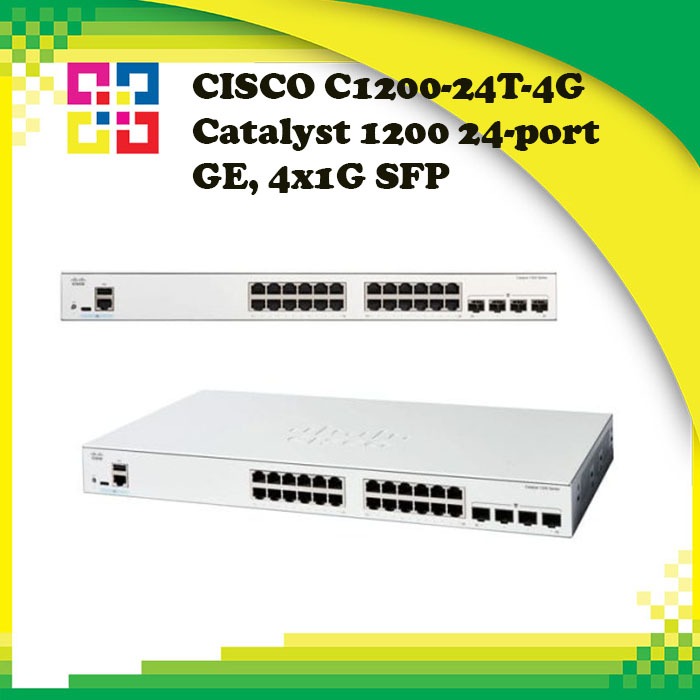 CISCO C1200-24T-4G Catalyst 1200 24-port GE, 4x1G SFP