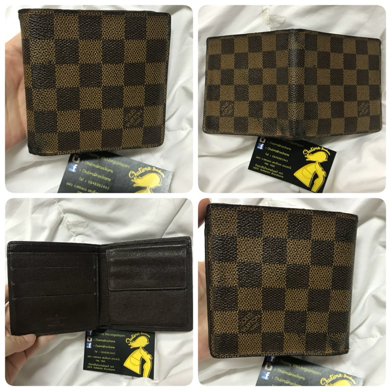 used lv damier men wallet